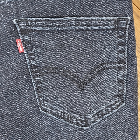 Levis 511 Slim Fit Jeans Mens 30x30 Stretch Dark Wash Charcoal Black Denim - Picture 8 of 13